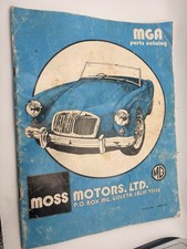 Moss Motors Ltd Mga Parts Catalog 1978 Moss Motors Ltd Mga Parts Catalog 1978