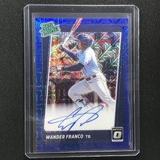 2021 Donruss Optic Wander Franco Rated Prospect Auto Choice Blue Mojo 20/99