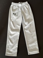 Under Armour Youth Medium Gray Sweatpants Loose Fit Joggers Drawstring