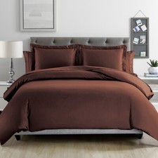 KingLinen Silky Soft 100 Bamboo Mink / Brown Duvet Cover for Comforter Smooth
