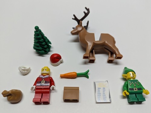 Lego Santa Minifigure, Elf & Reindeer 10275 40499 10245 Christmas Holiday Deer - Picture 3 of 3