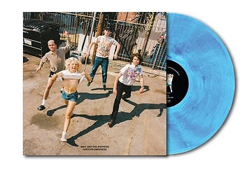 AMYL AND THE SNIFFERS Cartoon Darkness Blue Marble LP VINYL NEW + BONUS TOTE BAG - Bild 1 von 2