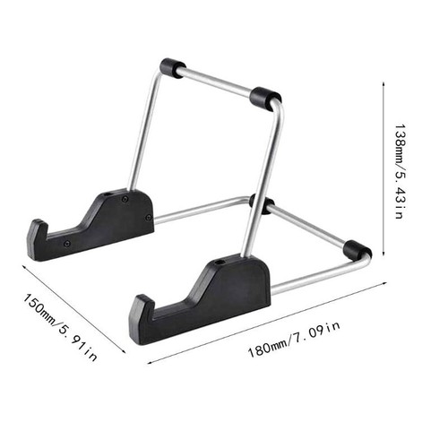 Adjustable Portable Desktop Holder Mount Folding Tablet Stand Anti-Slip Support - Afbeelding 3 van 8