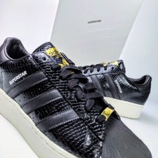 Adidas Superstar US 13 Men's Black White Gold Snakeskin Retro Limited IE5195 NIB