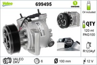 Valeo Kompressor Klimaanlage Passend FüR Dacia Sandero II Duster 699495