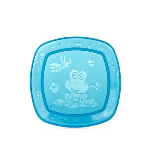 Nuby Fun Feeding Square Plate - Durable - Fun - Travel - BPA Free - 第 6/18 張圖片