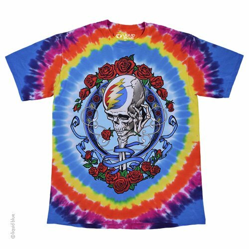 ▼ Grateful Dead taidai T shirt ▼ GRATEFUL DEAD-CARPET RIDE-Skeleton TIE DYE T-SHIRT S-M-L-XL