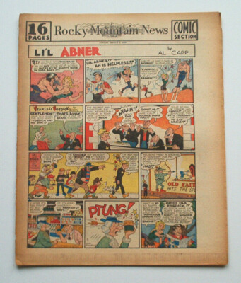   Tarzan in 16 Pages Comic Section Rocky Mountain News 5. March. 1950 Hogarth