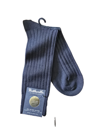 New Pantherella Men’s Pembrey Sock Black Color Size Large 11½-13