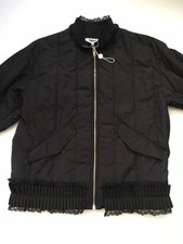 Bnwtt 100% Auth, Maison Martin Margiela, Ladies Runway Ruffle Black Jacket. 40