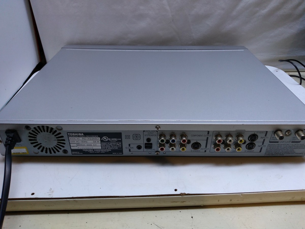 レコーダー TOSHIBA HDD & Blu-ray Disc Recorder Toshiba RD-XS34SU HDD & DVD Video Recorder | eBay