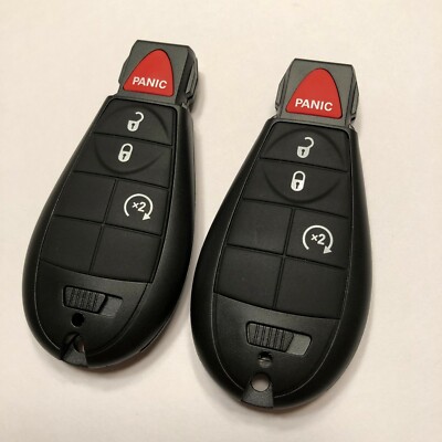 2 Replacement Keyless Entry Remote Key Fobs Fobik 4 Button For RAM GQ4-53T 
