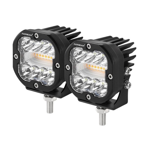AUXBEAM 3" LED Work Lights Kit Spot Flood Combo Beam Driving Lamp Off-Road SUV - Picture 2 of 12