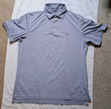 Vineyard Vines Shirt Mens Large On The Go Sankaty Polo Performance Golf Striped