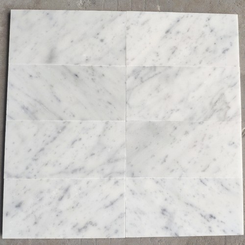 C52H 4x8 Carrara White Italian Marble Wall Floor Tile Honed Bianco Venato - Picture 4 of 11