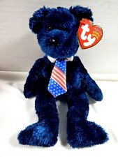 2002 TY Beanie Baby original collection Pops Bear P.E. Pellets Beanie