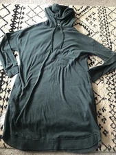 The Normal Brand Hoodie Dress Green Size XL. Pockets WW