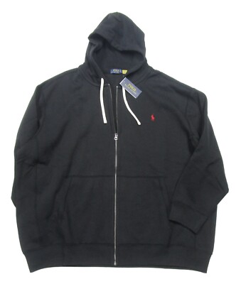 Polo Ralph Lauren ブラック ジャンパー L Polo Ralph Lauren Big & Tall Men's Black Fleece Lined Full Zip