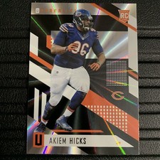 2017 Panini Unparalleled AKIEM HICKS RC Rookie RAINBOW SPOKES #144 BEARS (B)