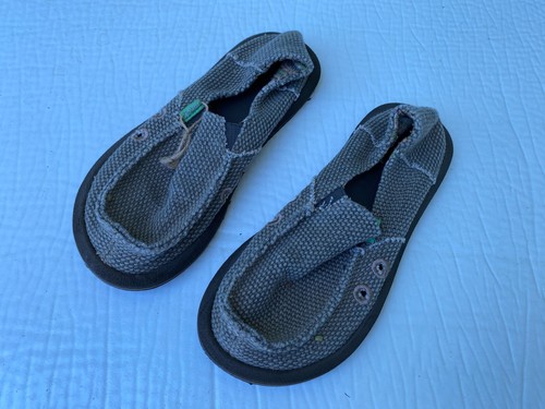 Zapatos sin cordones Sanuk Taupe para niños talla 2 Sidewalk Surfer - Imagen 4 de 5