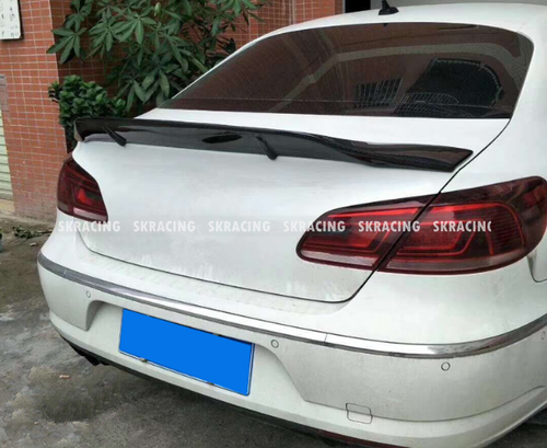 Gloss Black FRP Rear Trunk Spoiler Lip Wing Fit For VW Volkswagen CC 2009-2018 - Picture 22 of 22