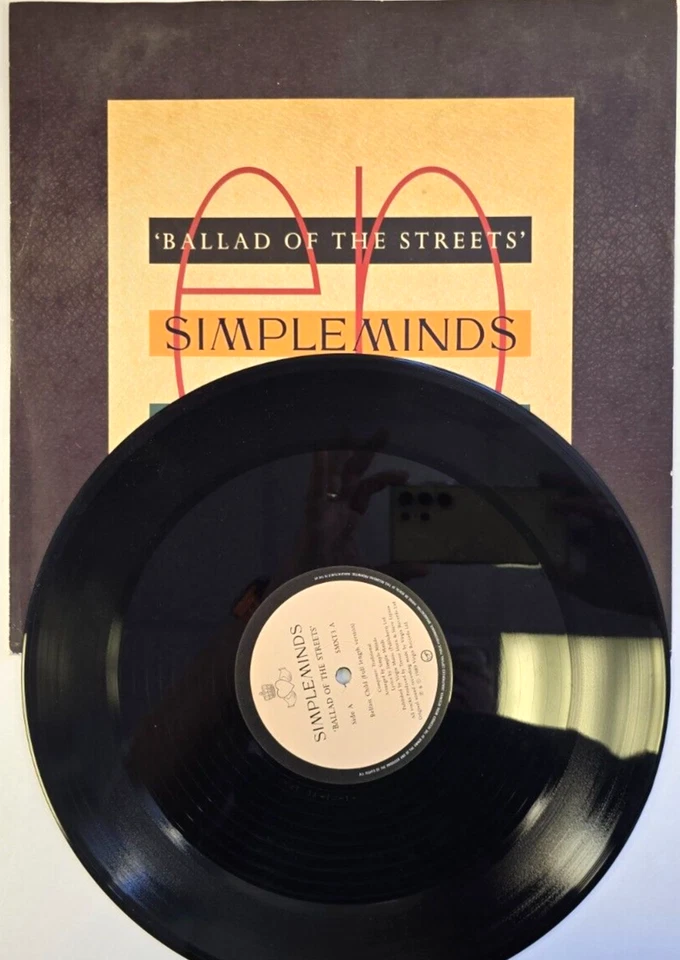 Simple Minds Ballad Of The Streets 12" vinyl record in picture sleeve 1989 rock - Image 2 of 4
