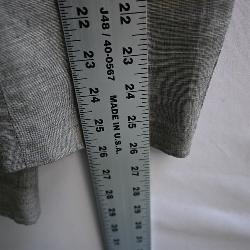 Perry Ellis 42R Gray Linen Cotton Mens Blazer Sport Coat Jacket - Picture 9 of 12