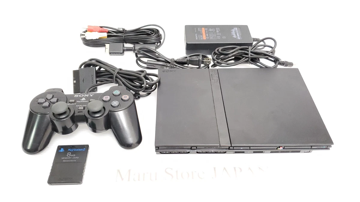 Preços baixos em Sony PlayStation 2-Slim Preto Consoles de