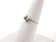 Sterling Silver Mini Skull Ring - Free Gift P...