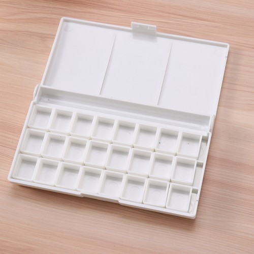 Watercolor Paint Palette Half Pans Set Empty Palette_Assembled Pans with Lid_Box - Picture 16 of 21