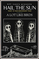 HAIL THE SUN | A LOT LIKE BIRDS Tour 2024 Ltd Ed RARE Poster! Post Hardcore Prog