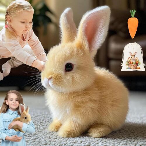 Bunny Toy Interactive Bunny Realistic Bunny Jumping Twitching and Shaking Ears