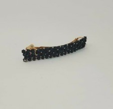 Womens Hair Clip, Hair Accessory, Color Black/Gold