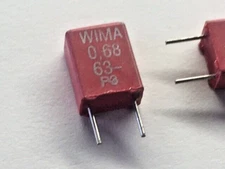50PCS  .68uF 63V  5% WIMA Film Capacitors