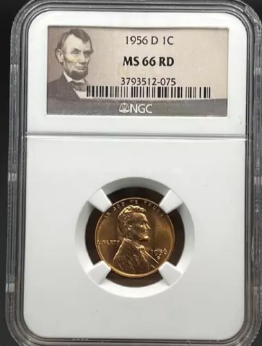 1956-D Lincoln Penny 1C NGC MS 66 RD