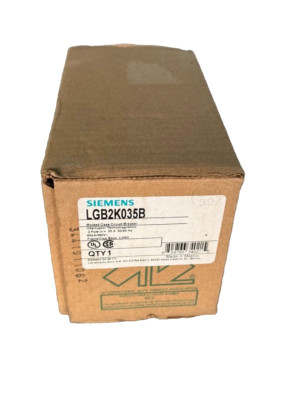 NEW Siemens LGB2K035B 2p 480v 35a Circuit Breaker NEW IN BOX ( LGB2K035 )