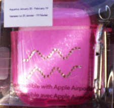 NEW Claire's Compatible with Apple Airpods case - AQUARIUS JANUARY 20 - MARCH 19