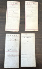 Chicago IL Antique Lease Papers Real Estate Frederick Otis Weiss 1800s History