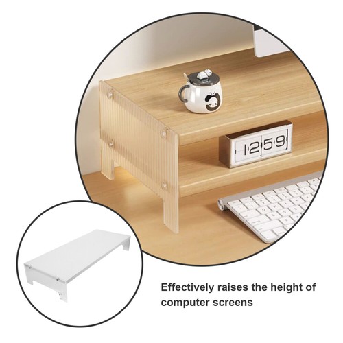 Computer Heightened Shelf Desk Riser Laptop Holder for Office Screen Risers - Afbeelding 4 van 12