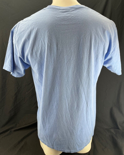 NEW UNC North Carolina Tar Heels Comfort Wash Blue Crew Neck SS T-Shirt Men's L - Picture 3 of 8