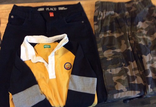 Boys Pants And Tops Lot Of 9 Items Size 6, 7 & 8 - Picture 6 of 8