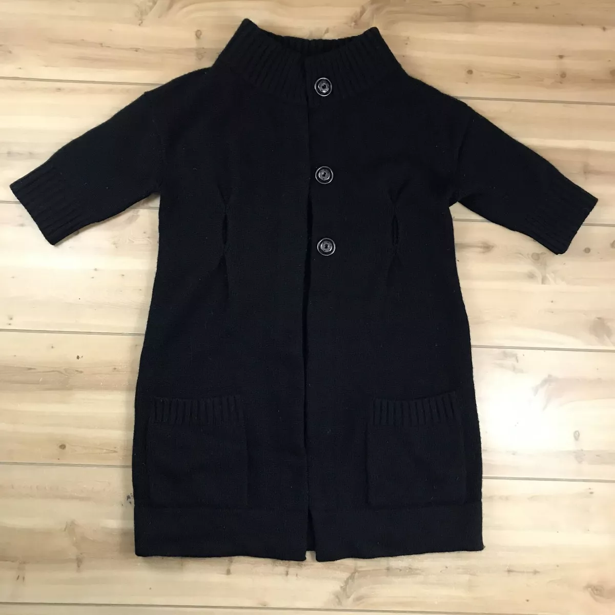 Vince Empire Waist Belted Wool Cashmere Alpaca Cardigan Pockets