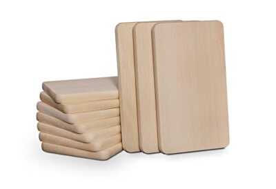 Frühstücksbrettchen Holz, Natur Buche unbehandelt Holzbrettchen 23 x 15 x 1,5 cm