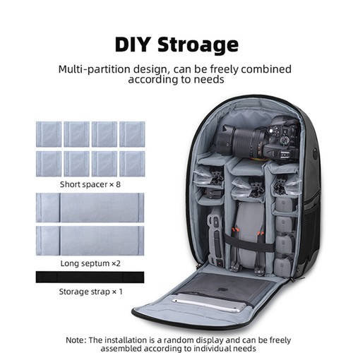 Waterproof Backpack Storage Bag Case For DJI Air 3 AVATA 2 Drone Accessories - Picture 9 of 17