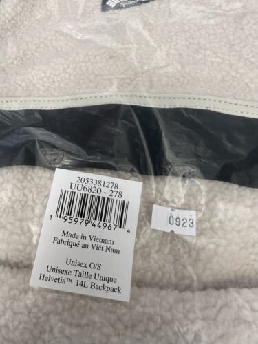 Columbia Helvetia 14L Rucksack Damen Unisex Dark Stone Elfenbein Weiß Sherpa 65 $ - Bild 8 von 8