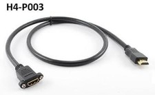 3ft Hi-Speed HDMI 1.4 Ethernet Channel M to F Panel Mount Extension Cable