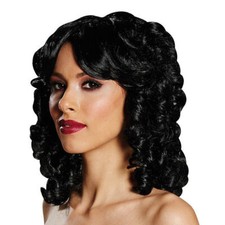 BAROCK PERÜCKE DAMEN SCHWARZ Karneval Mittelalter Prinzessin Rokoko Kostüm Party