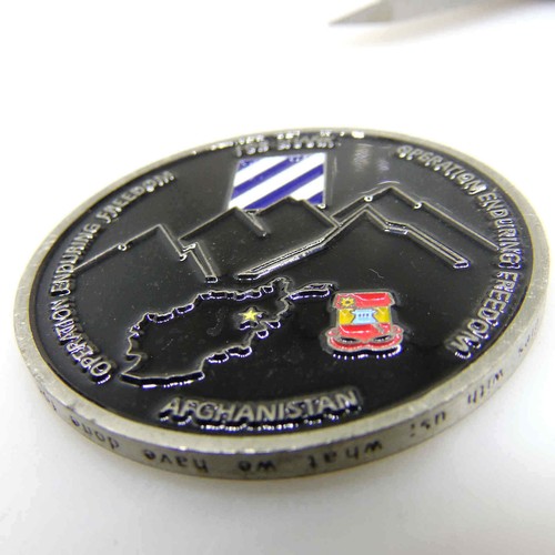 CHARLIE COMPANY 703RD BSB AFGHANISTAN OPERATION ENDURING FREEDOM CHALLENGE COIN - Picture 4 of 5
