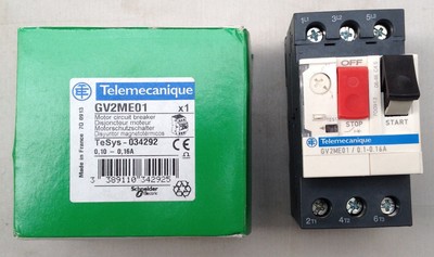 Motor Circuit Breaker gv2m01 Telemecanique 3P 0.1-0.16 a 690 V gv2-m01