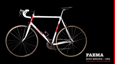 Eddy Merckx 1968 Faema pro team replica road built by